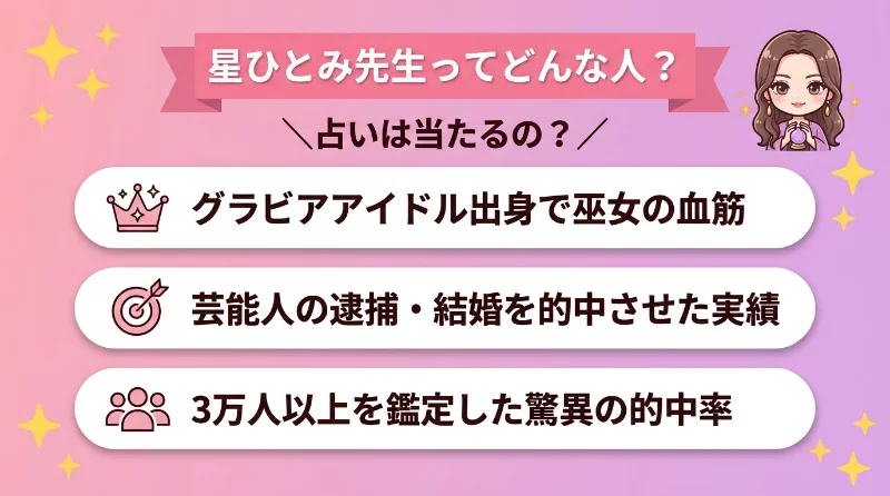 星ひとみ先生ってどんな人?占いは当たるの?